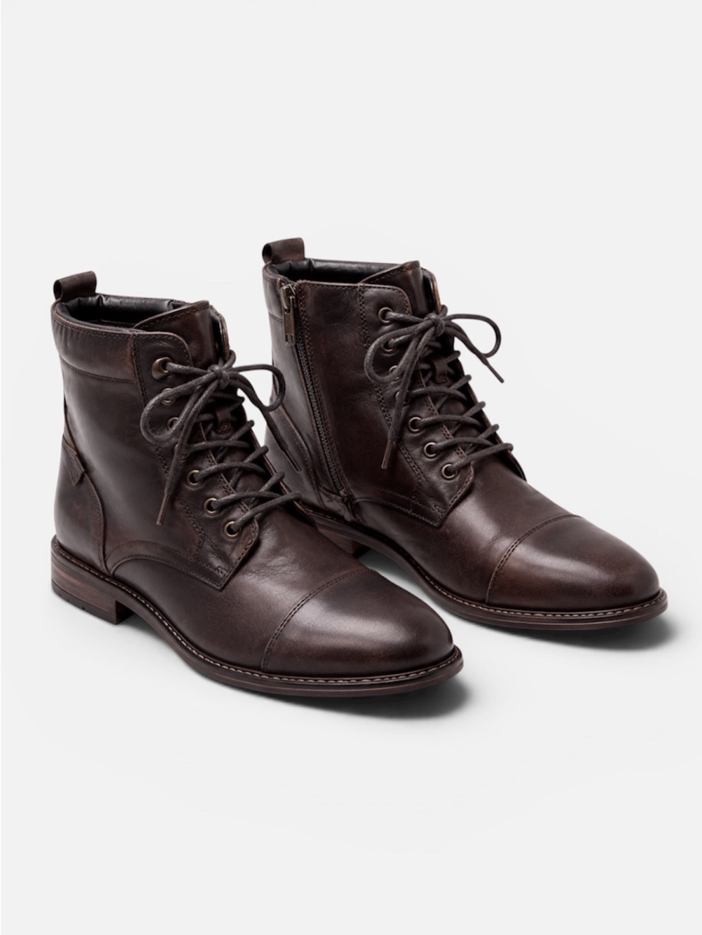 Crown Vintage Cabastian Dark Brown Lace-Up Boots Men’s 11.5 Classic Comfort